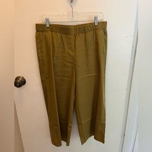 Women’s wide leg linen cropped pants